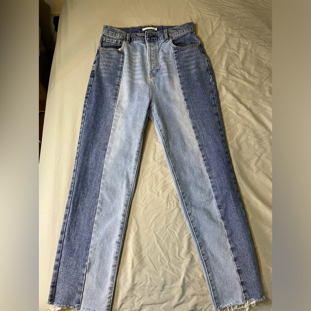 Two-Tone Blue Women's Jeans